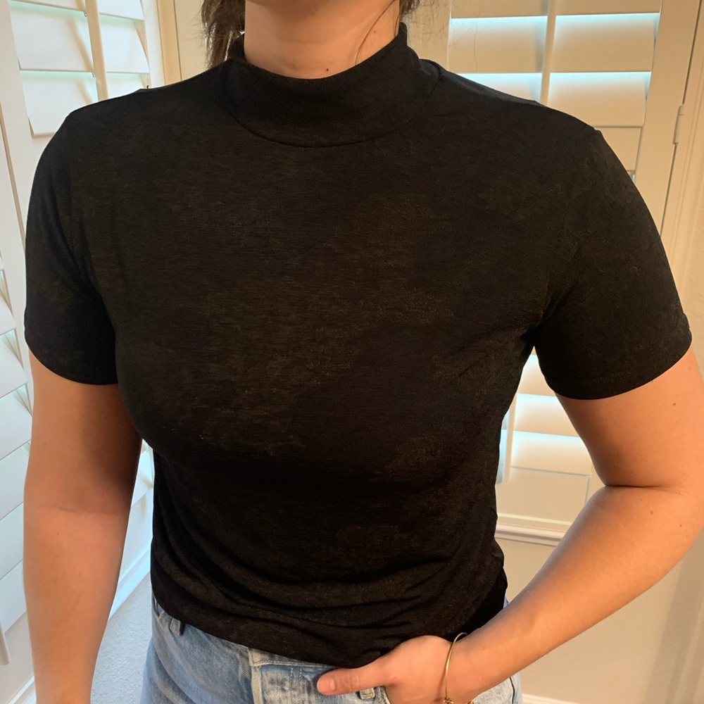 Vintage mock turtle neck top